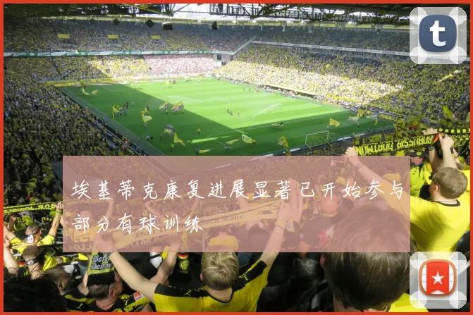 埃基蒂克康复进展显著已开始参与部分有球训练